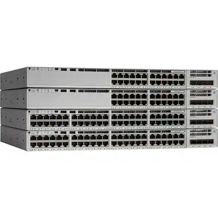 Front. Cisco Consumer Products - Cisco Catalyst C9200-48P Layer 3 Switch - 48 Ports - Manageable - Gigabit Ethernet - 10/100/1000Base-T - 3 Layer - Unknown.