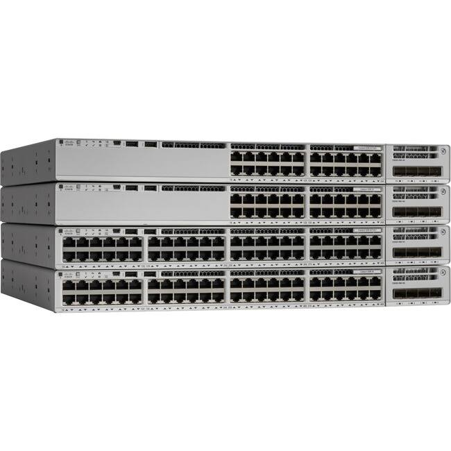 Front. Cisco Consumer Products - Cisco Catalyst C9200-48P Layer 3 Switch - 48 Ports - Manageable - Gigabit Ethernet - 10/100/1000Base-T - 3 Layer - Unknown.