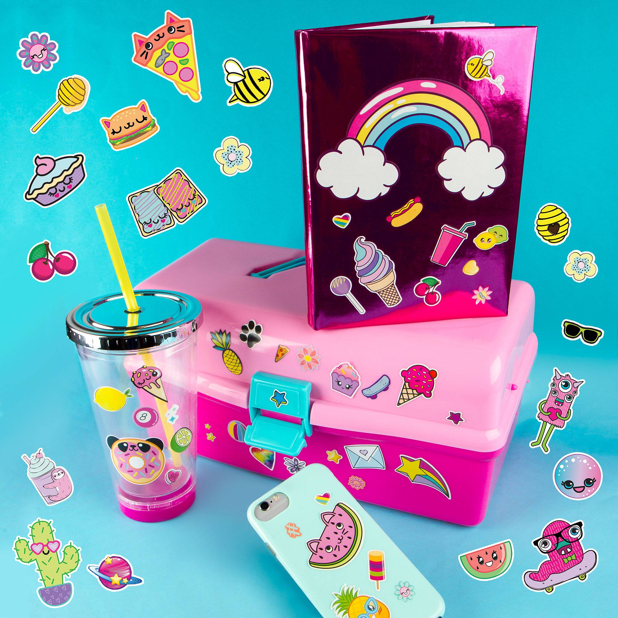 Back. Fashion Angels - Fashion Angels: Sticker Book Bundle - 4 Pack, 4000+ Stickers, Fun Themes.