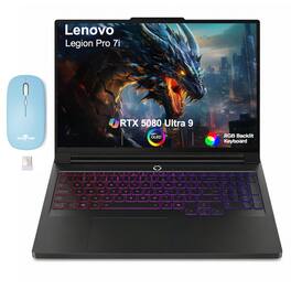 Lenovo - Legion Pro 7i Laptop 16.0 WQXGA Display (Ultra 9- 275HX, 64GB, 2TB SSD, Win 11 Pro) w/Dockztorm Wireless Mouse - Eclipse Black