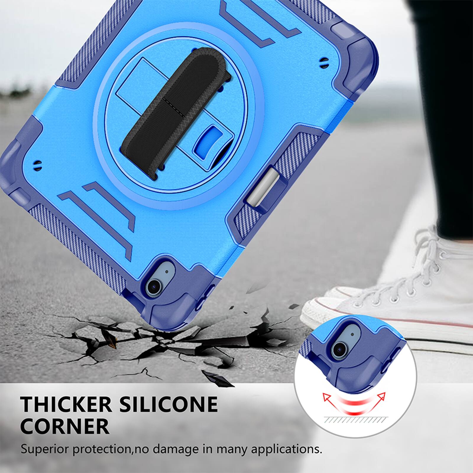 THICKER SILICONE CORNER  
Superior protection, no damage in many applications.