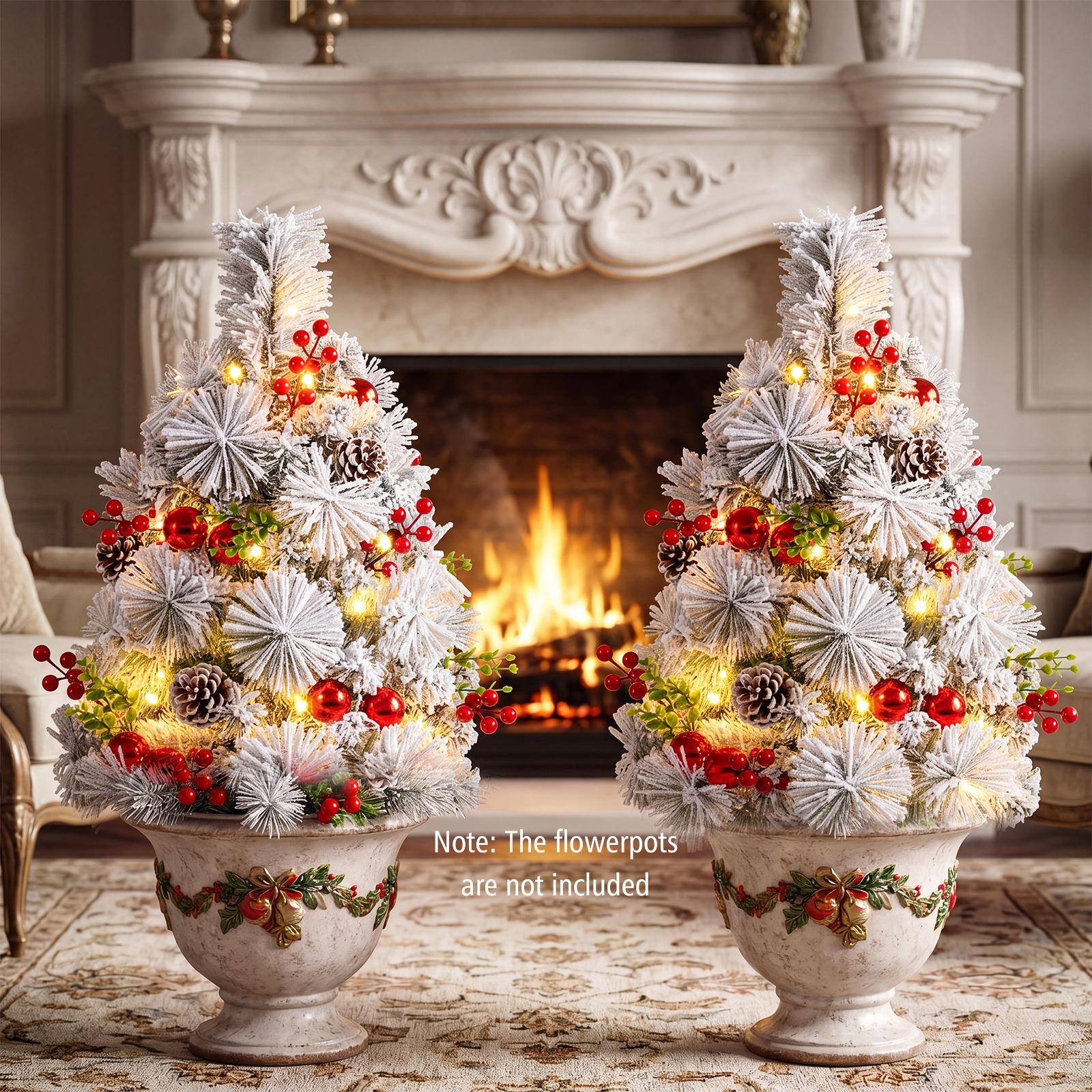 Note: The flowerpots are not included