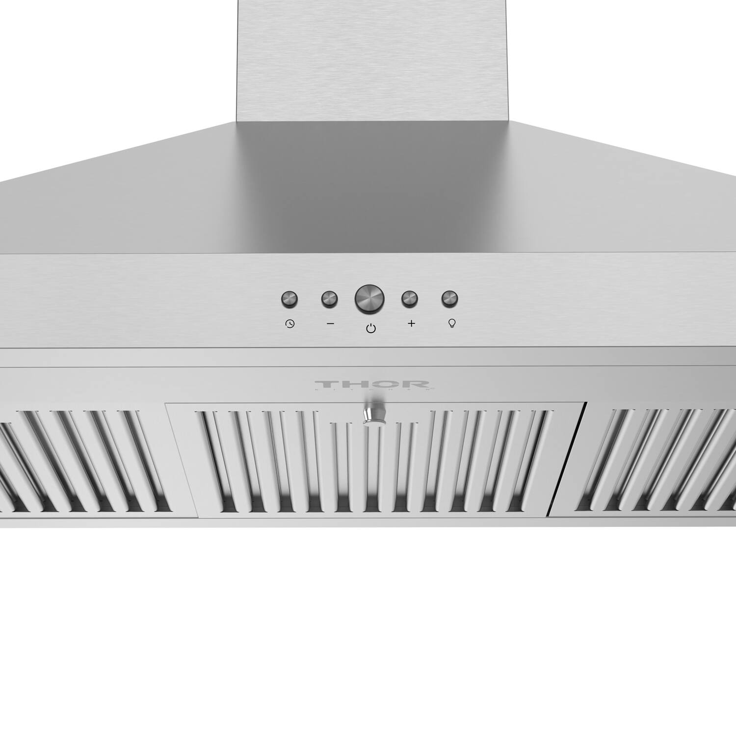 Alt View 1. Thor Kitchen - 36 Inch Convertible Wall Mounted Chimney Range Hood in Stainless Steel - Stainless steel.