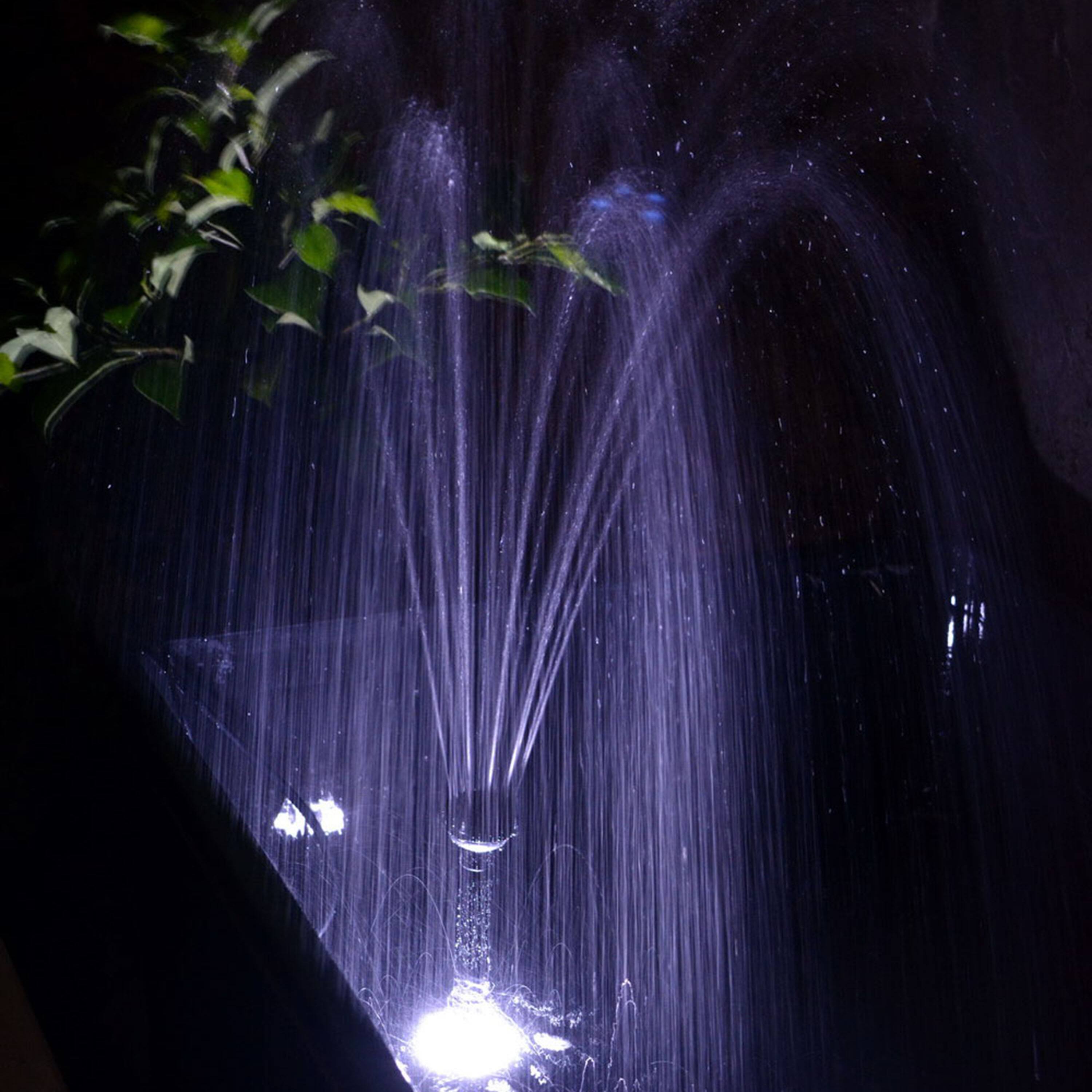 Alt View 4. Sunnydaze - 396 GPH Solar Pump and Panel Kit with Battery and Light - Black.