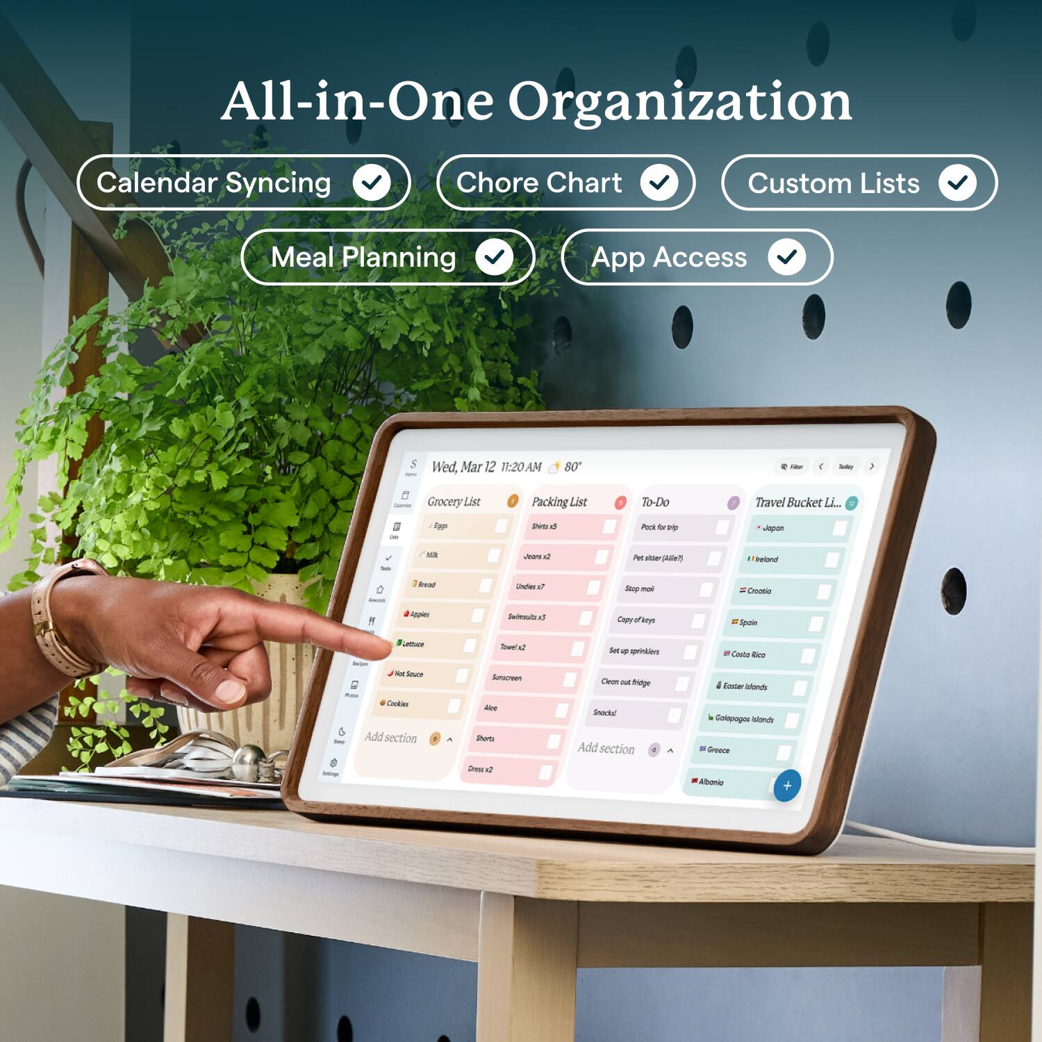 Skylight Calendar 2: 15 Inch Touchscreen Smart Calendar and Chore Chart ...