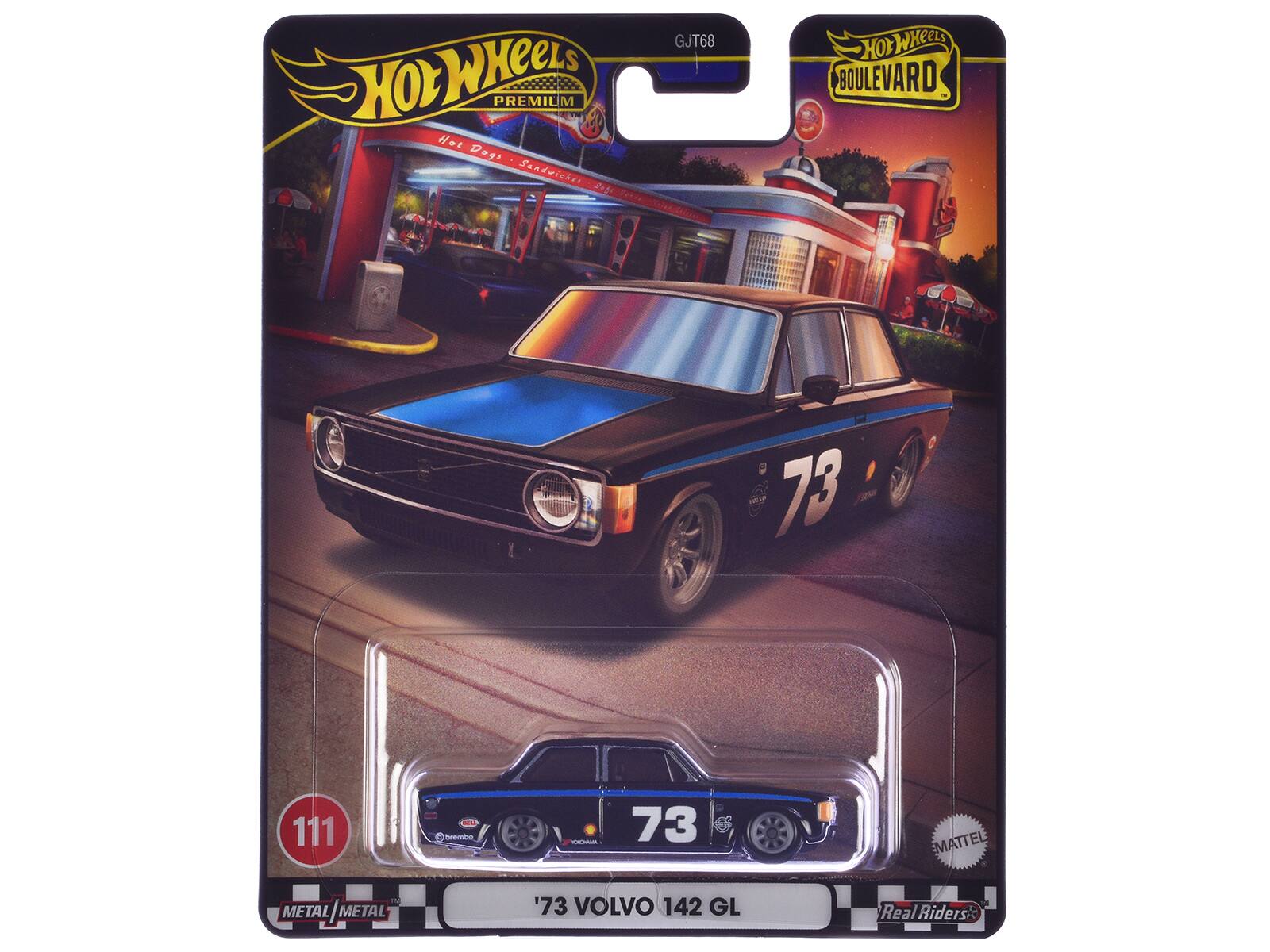 GJT68 Hot Wheels Premium Hot Dogs Sandwicher 2 ani Foed SiEE HOY WHEELS BOULEVARD I 73 111 brembo 73 EMATTEL METAL/METAL METAL METAL '73 VOLVO 142 GL Real Riders