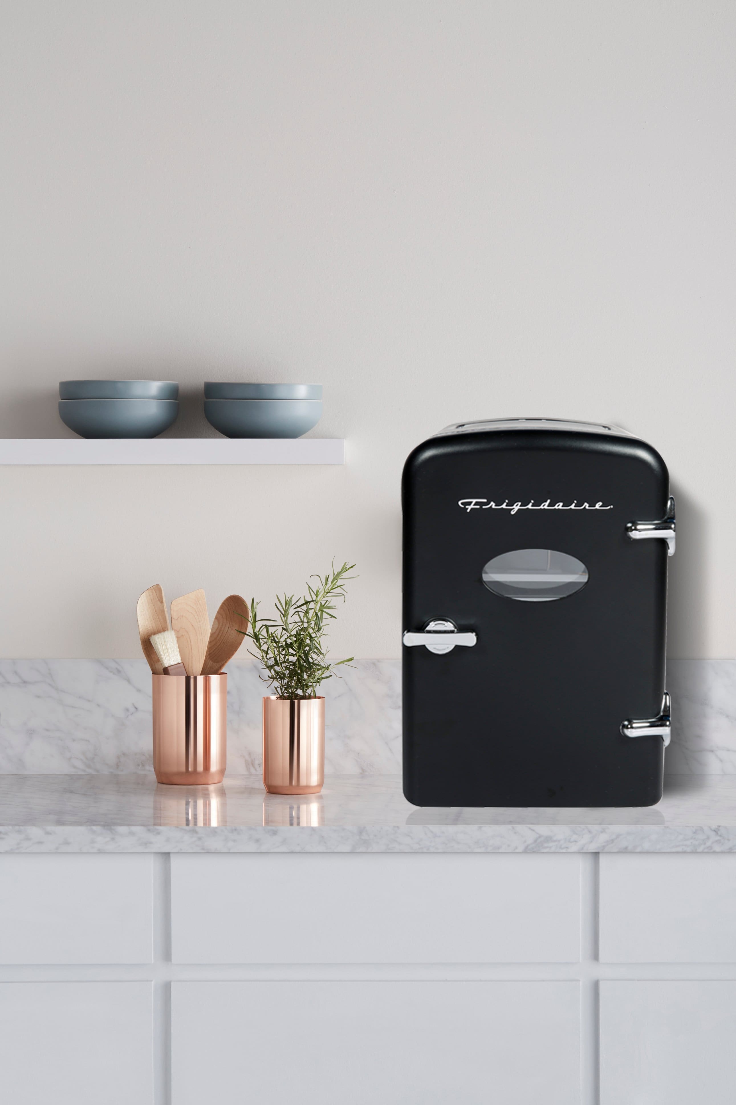 Best Buy Frigidaire Retro Mini Personal Fridge Cooler, Holds up to 9