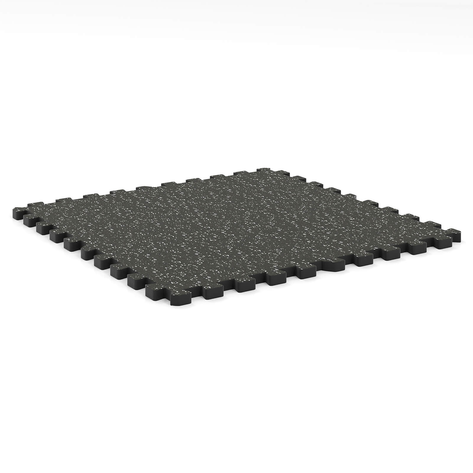 Alt View 9. Costway - Costway 24 PCS 0.79" Thick Rubber Top Exercise Mat 96 Sq Ft Non-Slip & Shock Equipment - Black.