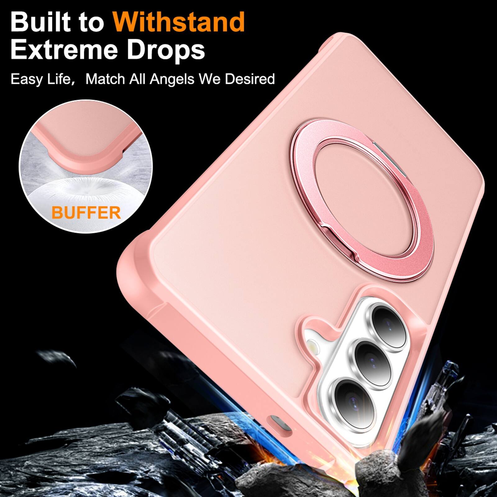 Built to Withstand Extreme Drops  
Easy Life, Match All Angels We Desired  
BUFFER
