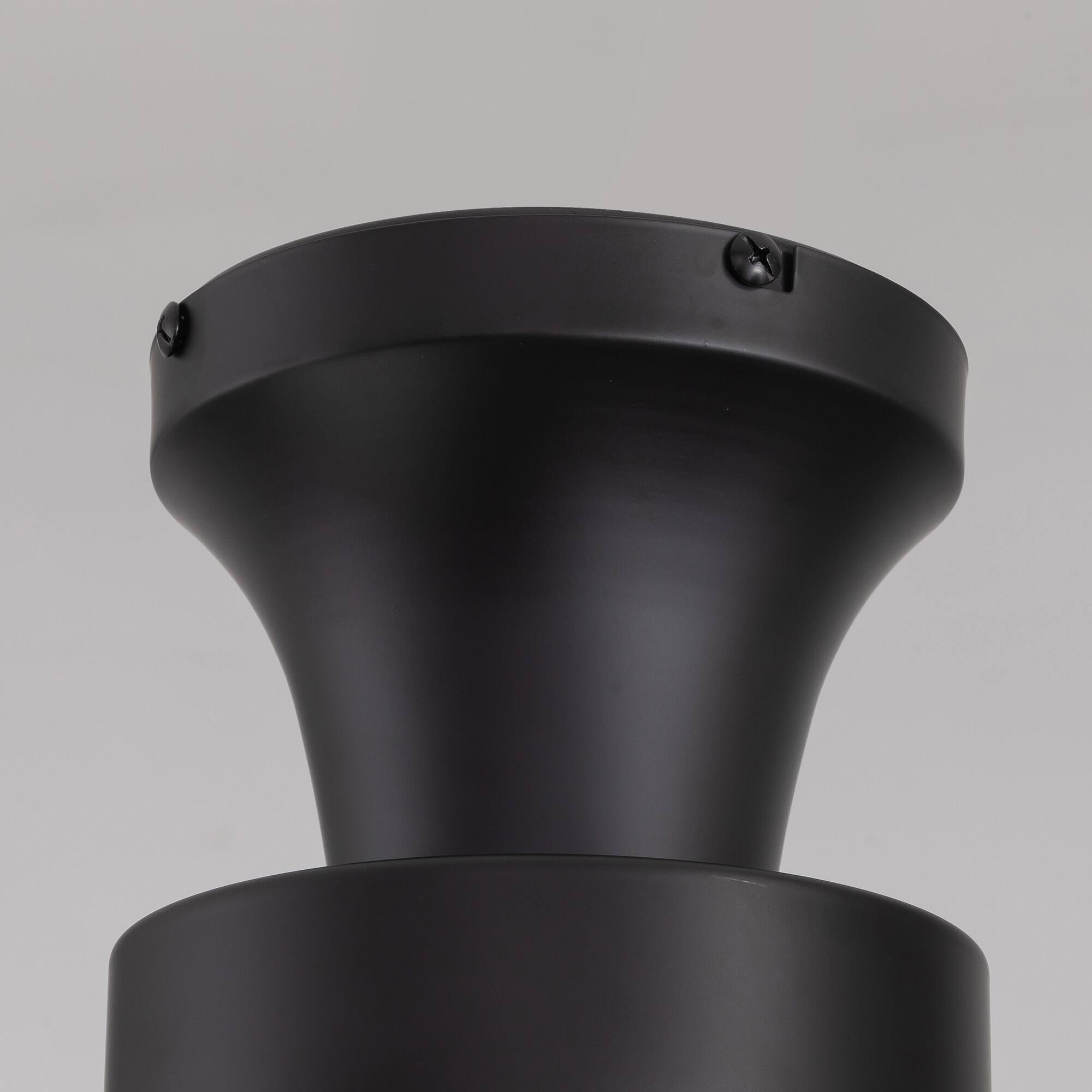 Alt View 5. Siljoy - 42-In Flush Mount Farmhouse Ceiling Fan with Lights(5 Blades and Low Profile Design )for Bedroom Living Room and Patio - Classic Black.