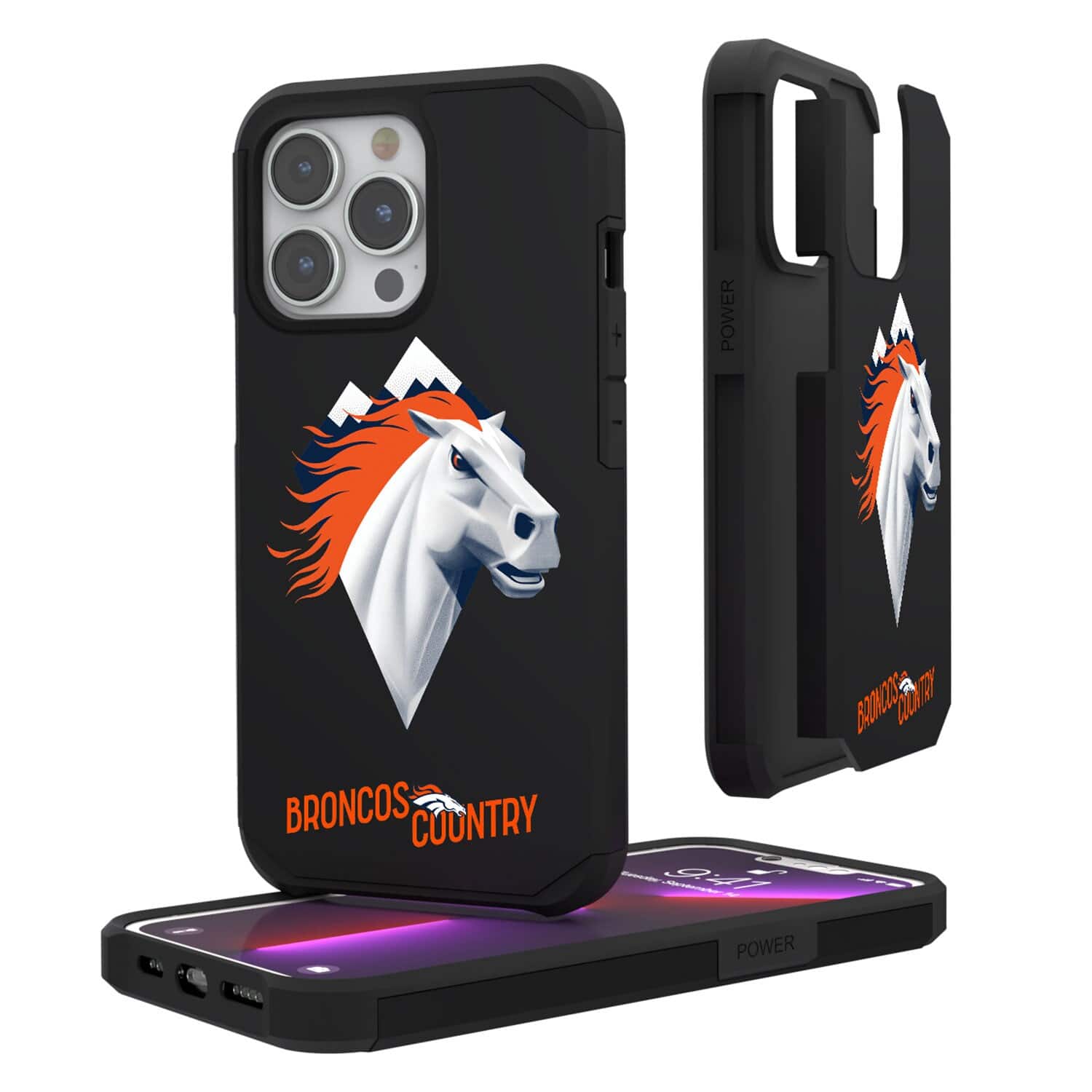 Keyscaper - NFL - Denver Broncos - iPhone Rugged Case - 14 Plus - Black price history on PriceWatchPro