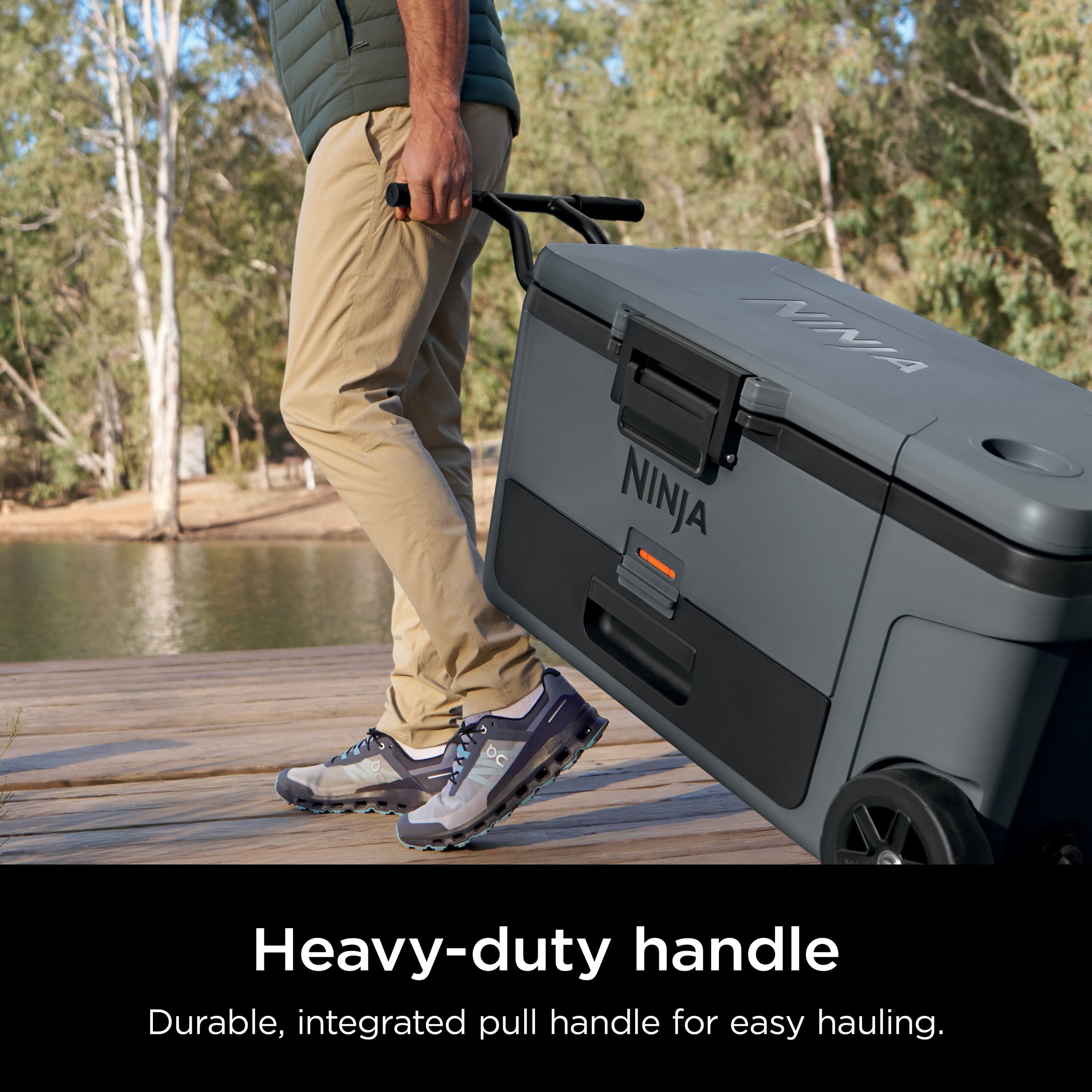 Ninja FrostVault 65 qt. Wheeled Cooler with Cold Dry Zone