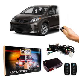 MPC - 4-Button Remote Starter For 2011-2020 Toyota Sienna - Gas - Push-To-Start - Black