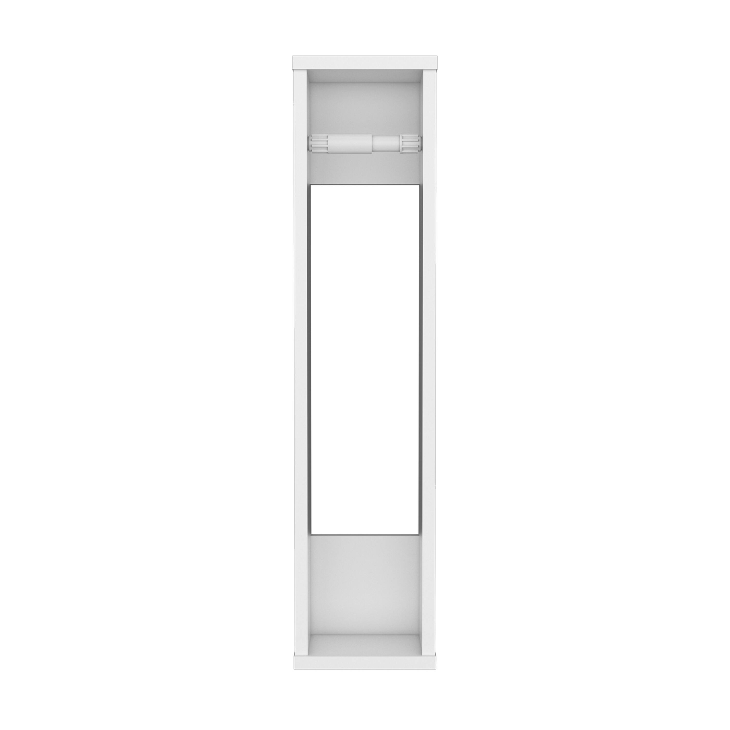 Alt View 1. TuHome - Bali 28" High Toilet Paper Holder Narrow Shelf Organizer For Bathroom, Living Room, Kitchen - White.