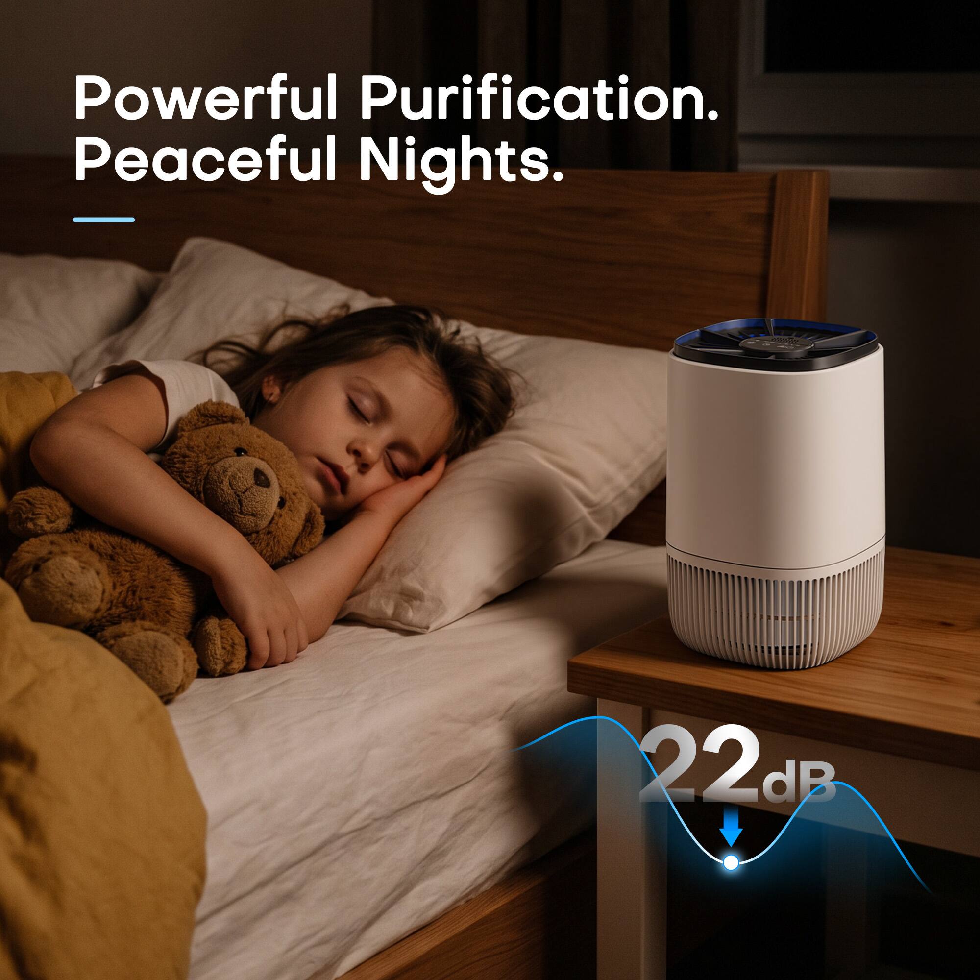 Powerful Purification. Peaceful Nights.  
COSDA  
22dB