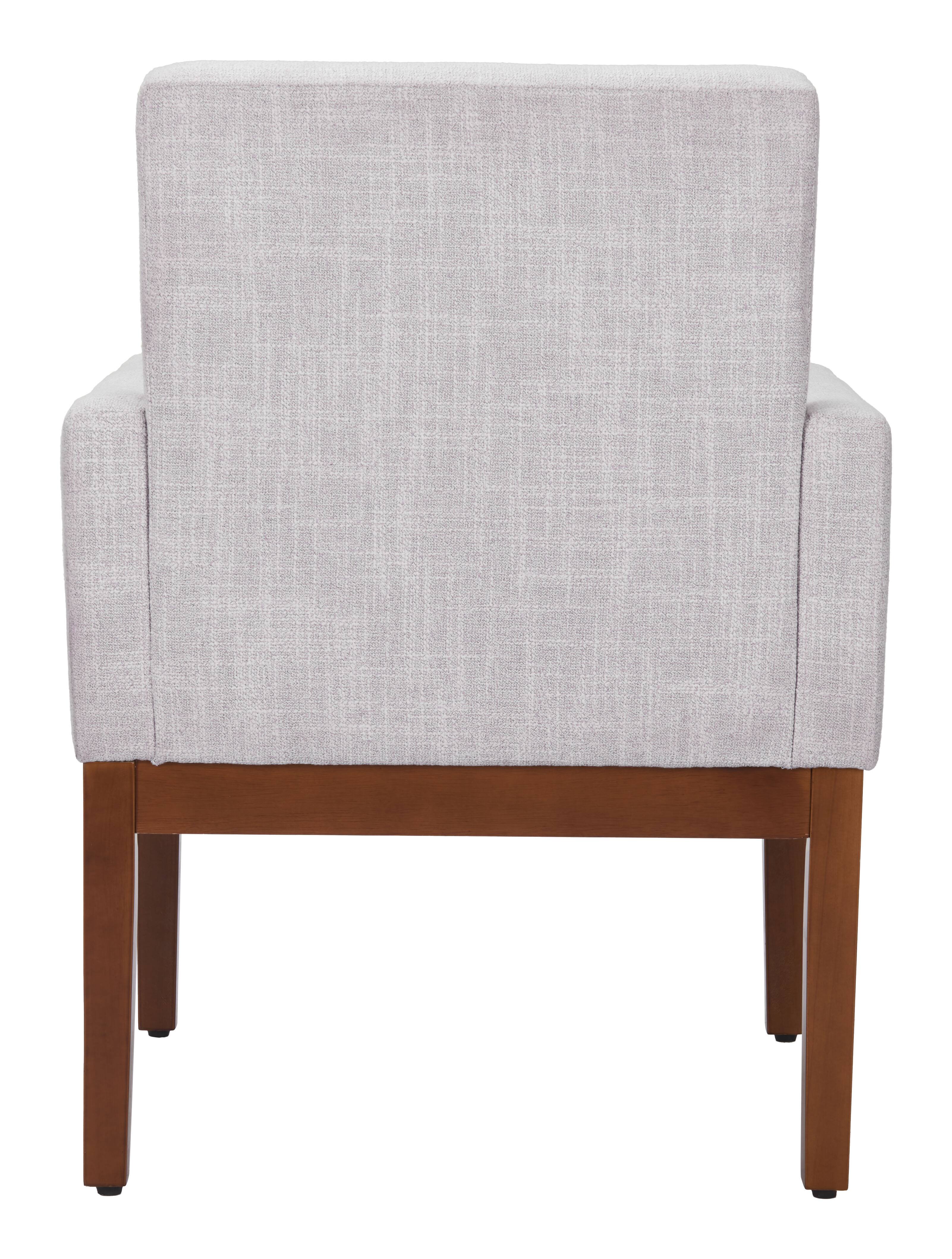 Angle. Hivvago - Senzil Dining Chair Ivory - Ivory.