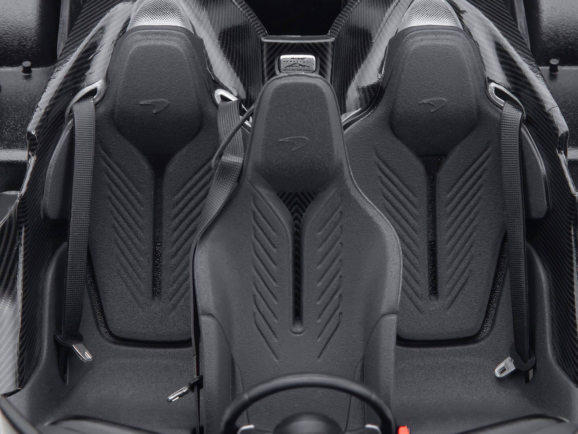 Alt View 4. Autoart - McLaren Speedtail Volcano Red Metallic with Black Top and Suitcase Accessories 1/18 Model Car by Autoart.