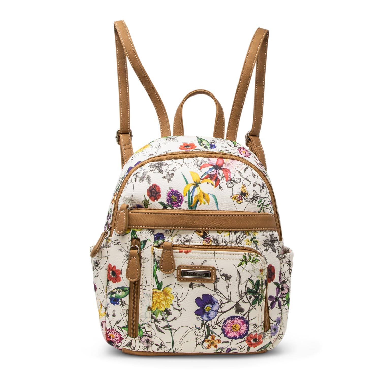 Left. Cozy Serene - Women's Adele Backpack  Vienna Floral One Size - Vienna Floral.