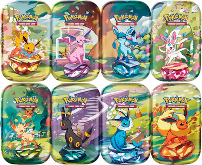 Pokmon Trading Card Game: Scarlet & Violet Prismatic Evolutions Mini Tin Styles May Vary 10-10388-101/10-10117-101 - Best Buy Pokmon Trading Card Game: Scarlet & Violet Prismatic Evolutions Mini Tin Styles May Vary 10-10388-101/10-10117-101 - Best Buy