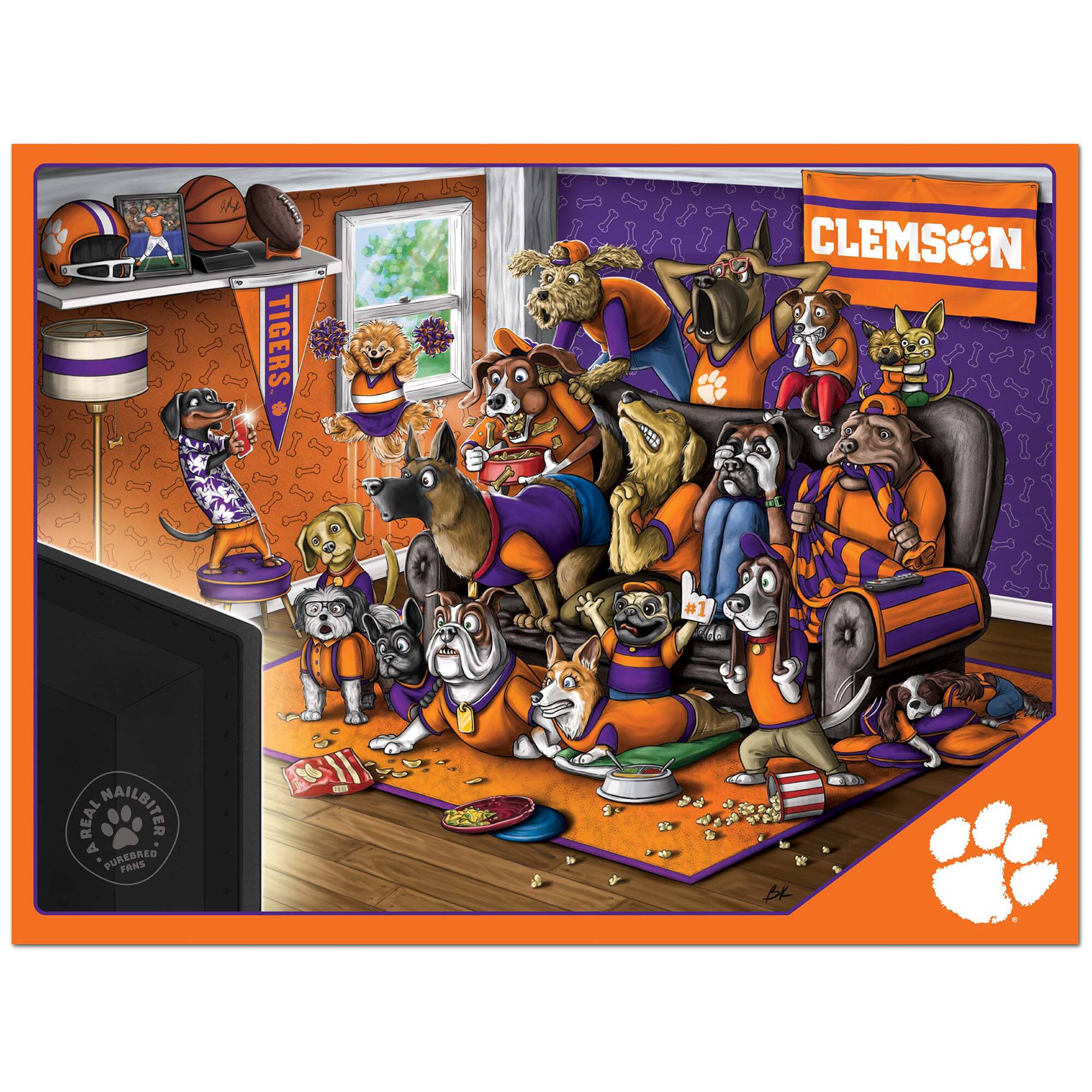 TIGERS CLEMSON #1

REAL WAILBITER A PUREBRED FANS