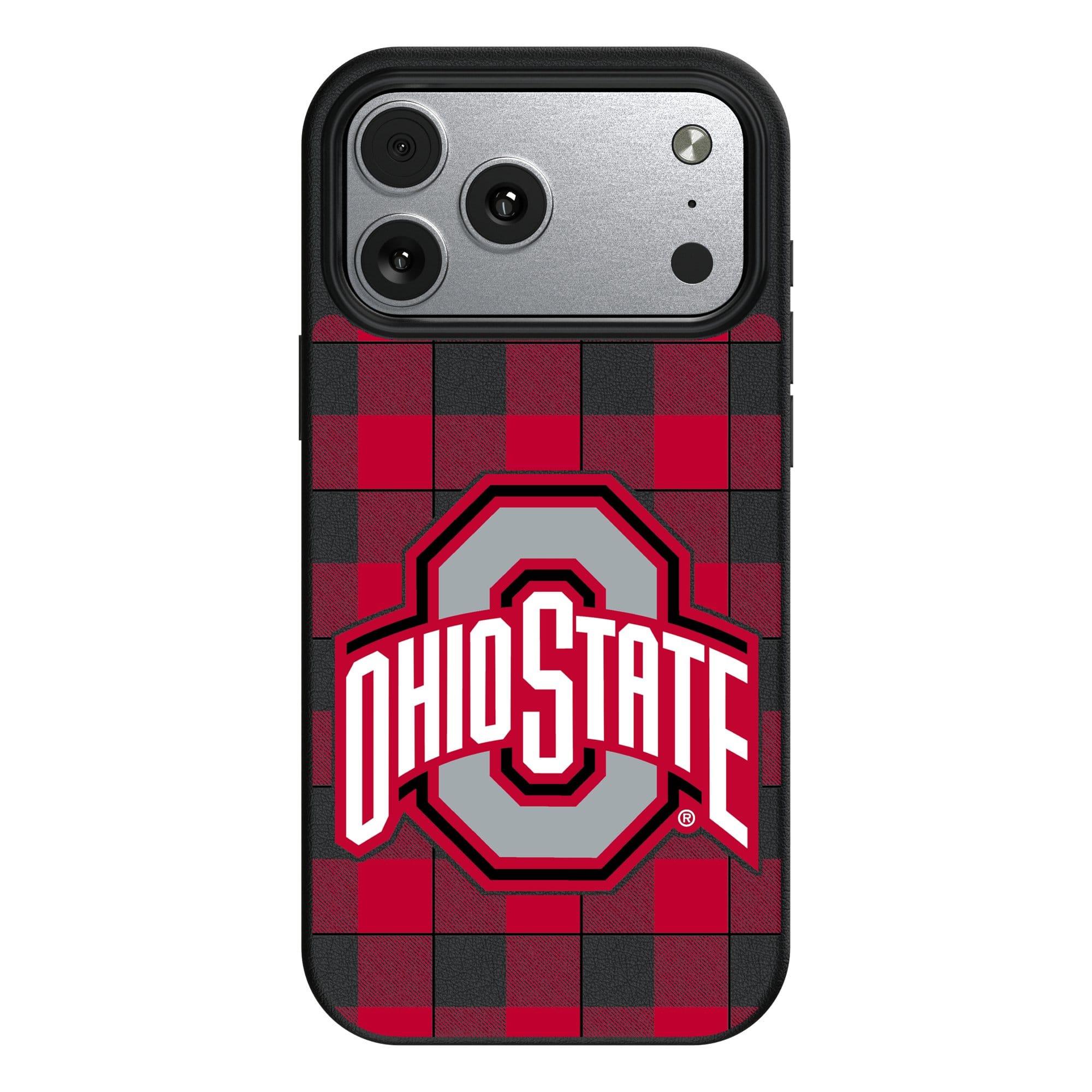 Keyscaper - NCAA - Ohio State Buckeyes Plaid Magnetic Bump iPhone Case - 17 Pro Max - Black price history on PriceWatchPro