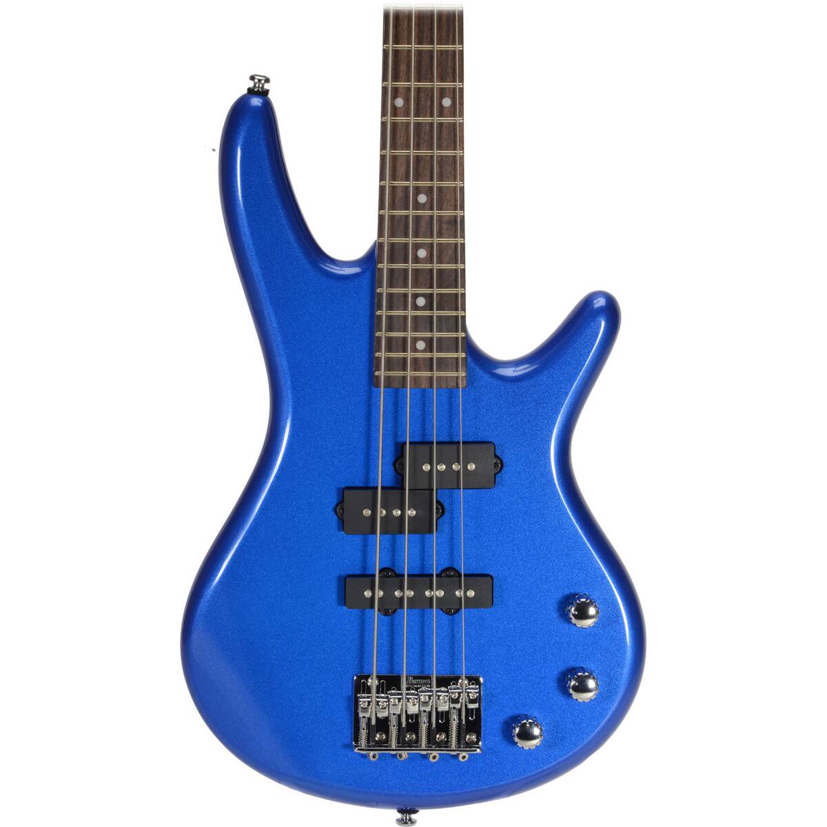 Alt View 4. Ibanez - Ibanez miKro Series GSRM20 Electric Bass Guitar, Starlight Blue.