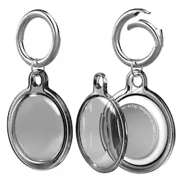Vena - 1x For Apple AirTag Holder, AirTag Keychain Holder Waterproof AirTag Case for Backpack Kids Elderly Pets Collar - Black
