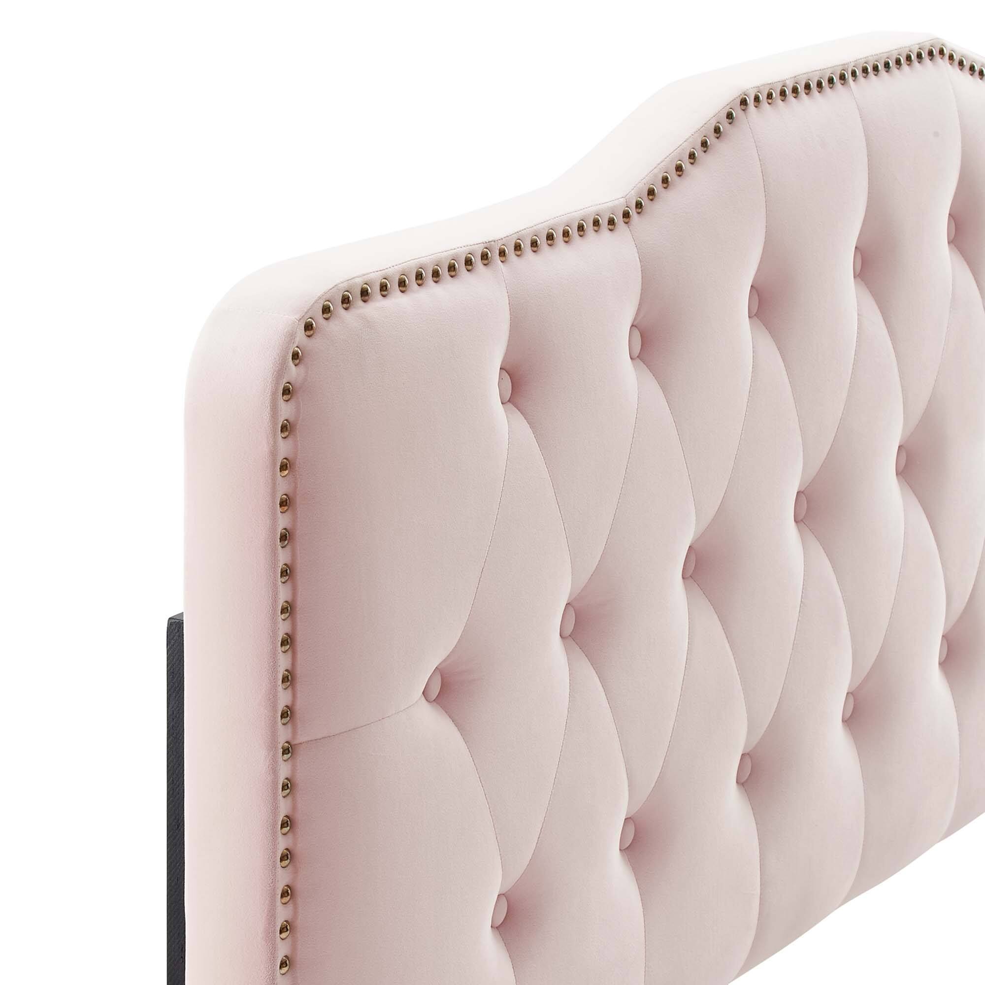 Alt View 2. Modway - Sophia Tufted Performance Velvet Twin Headboard by Modway - Red.