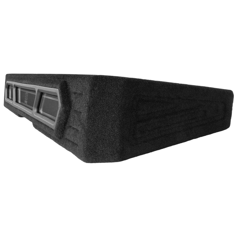 Alt View 6. NVX - 2008-2018 GM Crew Cab Trucks - 12in Sub Enclosure BE-GM-08SLVCC-S212 Custom Fit Under-seat Dual Empty Sealed Box.