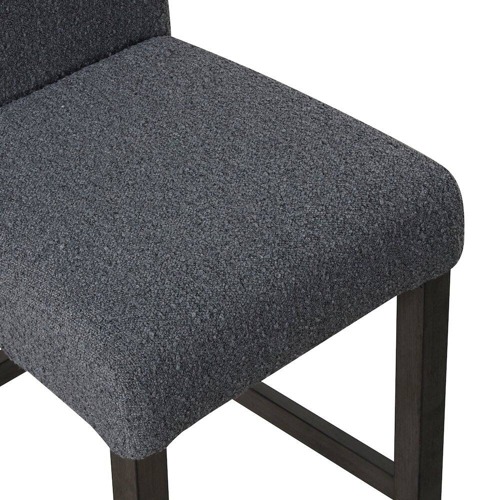 Alt View 3. New Classic Furniture - High Line Upholstered Counter Chair (Set of 2) - Grey.
