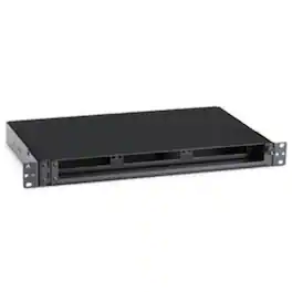 Black Box Network Services - Rackmount Fiber Shelf, 1U, 3-Adapter Panel