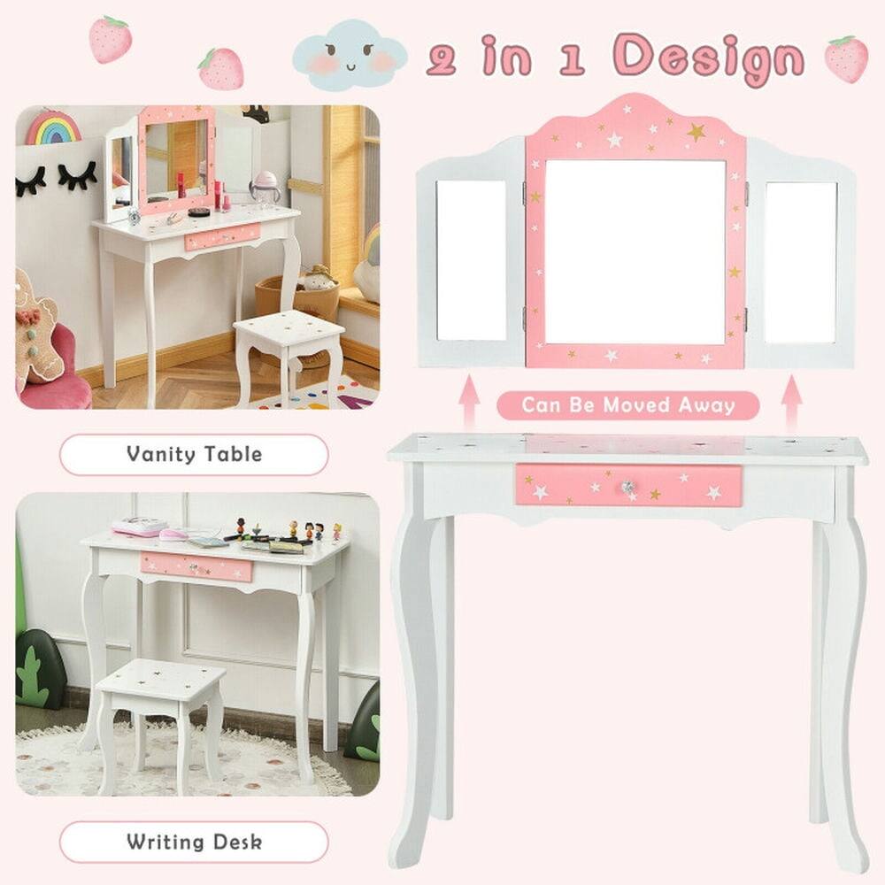 2 in 1 Design

Can Be Moved Away

Vanity Table

Writing Desk