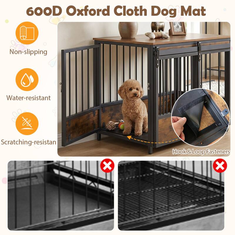 600D Oxford Cloth Dog Mat

- Non-slipping
- Water-resistant
- Scratching-resistant
- Hook & Loop Fasteners
