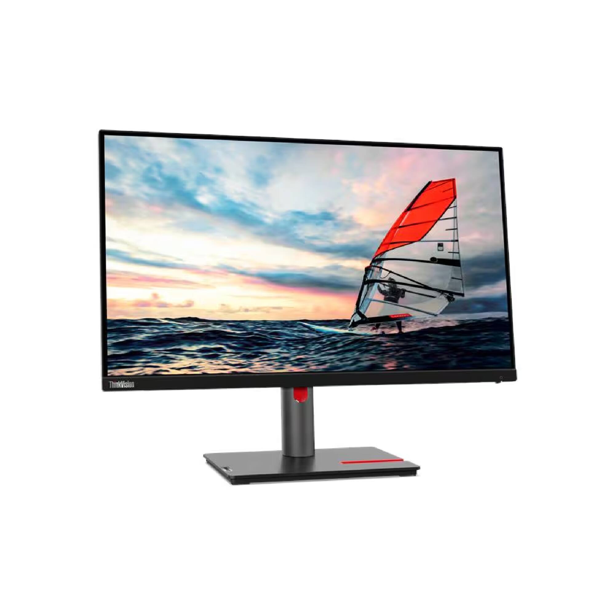 Front. Lenovo - Lenovo Thinkvision P25I-30 24.5" Monitor (1920x1080) 1HDMI 1VGA 250Nit 100Hz 4ms - Black.