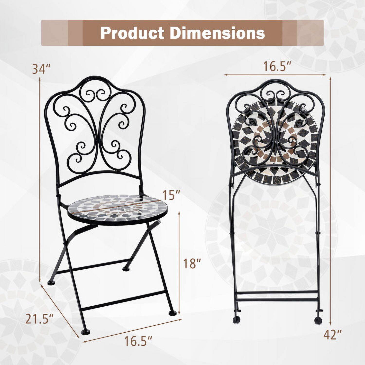 Product Dimensions: 34" x 16.5" x 15" x 18" x 21.5" x 16.5" x 42"