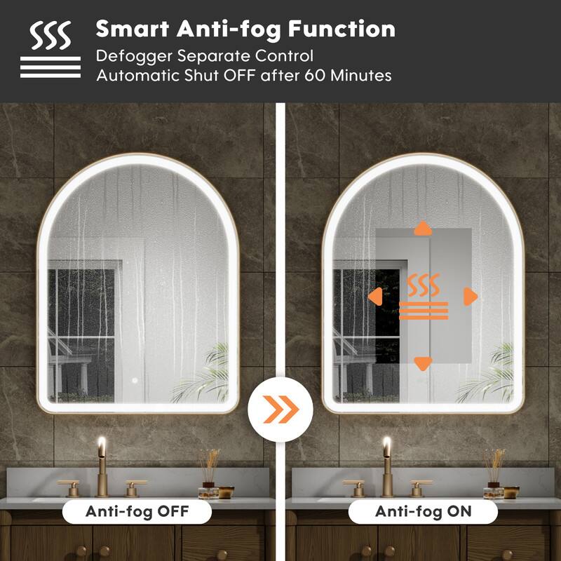 Smart Anti-fog Function  
Defogger Separate Control  
Automatic Shut OFF after 60 Minutes  
Anti-fog OFF  
Anti-fog ON