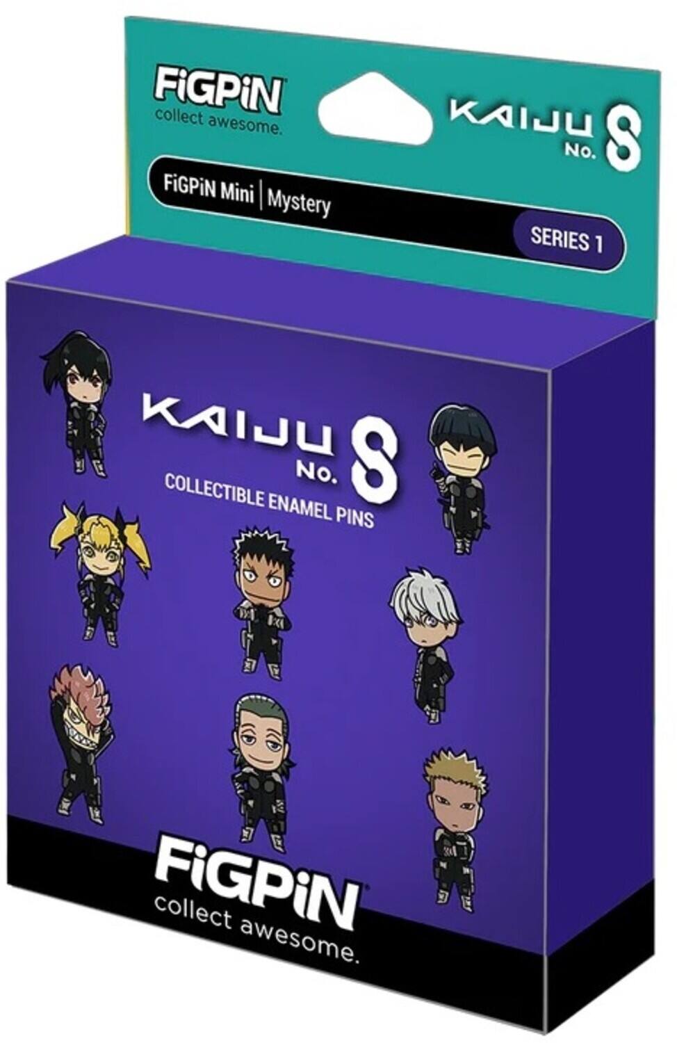 FIGPiN collect awesome. FIGPiN Mini | Mystery KAIJU No. 8 SERIES 1 KAIJU COLLECTIBLE ENAMEL PINS FIGPiN collect awesome.