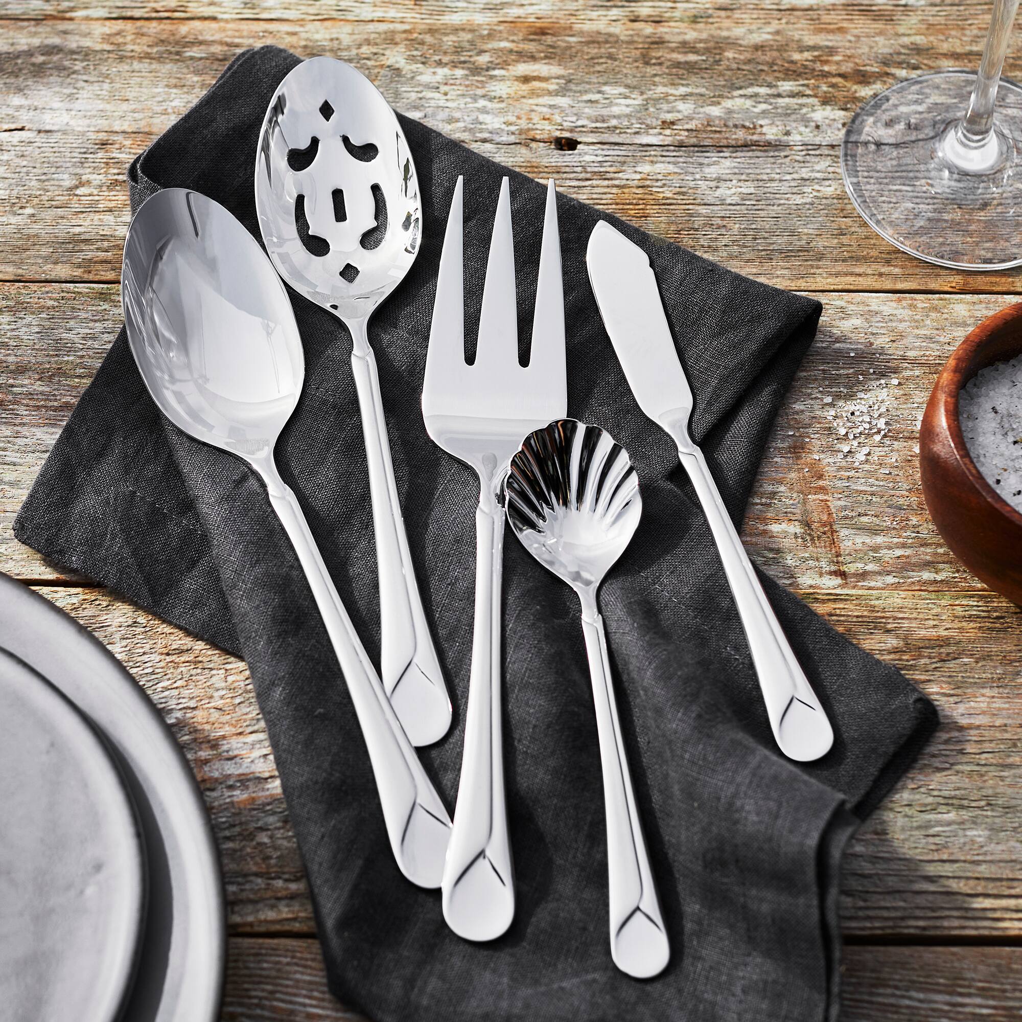 Alt View 2. ZWILLING - ZWILLING Provence 65-pc 18/10 Stainless Steel Flatware Set - Stainless Steel.