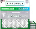 MADE IN THE USA
4 PACK FILTERBUY INDOOR AIR FILTER
SUITABLE FOR BOTH RESIDENTIAL & COMMERCIAL USE
20x20x1 ACTUAL SIZE: 19-1/2 x 19-1/2 x 3/4
MERV 8 STANDARD
Household Dust & Debris, Dust Mites & Particles, Pollen, Mold, Lint, Dander, Smoke & Smog, Bacteria, Odors
FILTERBUY MERV 8
FILTERBUY MERV 8
FILTERBUY MERV 8