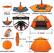 1. Spread the first poles
2. Spread the second poles
3. Pull down to lock
4. Put on the rainfly
Easy to setup
Easy to storage
More ventilation
Waterproof rainfly
97 inches
32.5 inches
52 inches