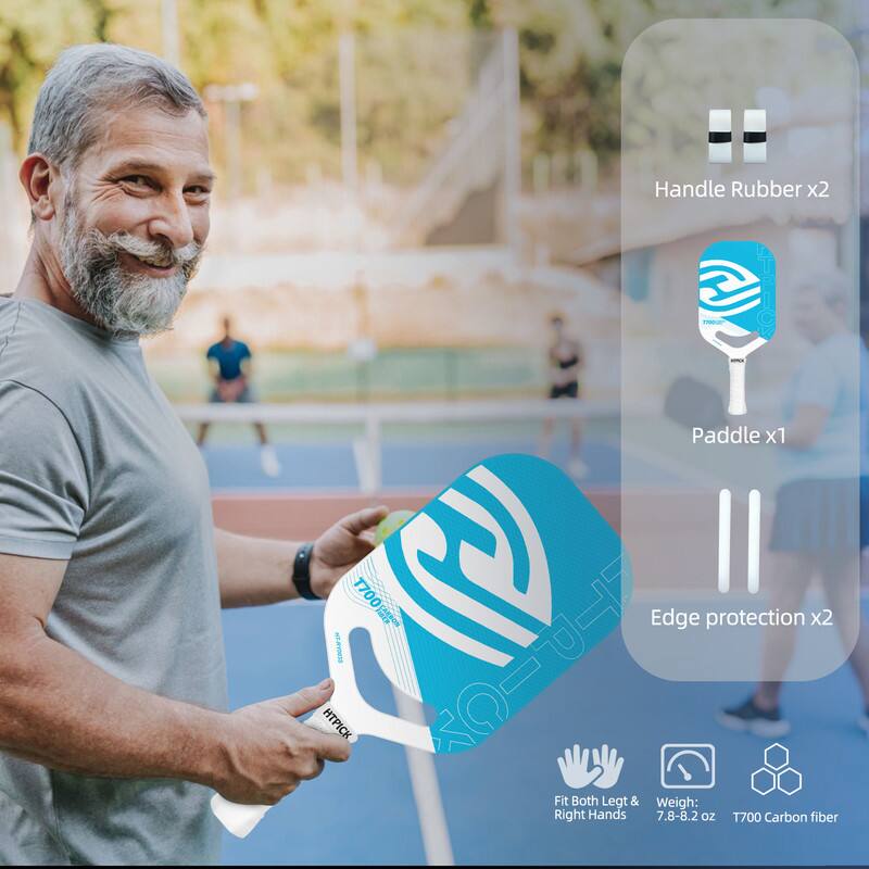 - Handle Rubber x2
- Paddle x1
- Edge protection x2
- Fit Both Legs & Right Hands
- Weight: 7.8-8.2 oz
- T700 Carbon fiber