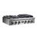 Left. Forno Appliances - 36 in. Wide 6 Burner FORNO ALTA QUALITA PRO-STYLE GAS RANGETOP - Silver.