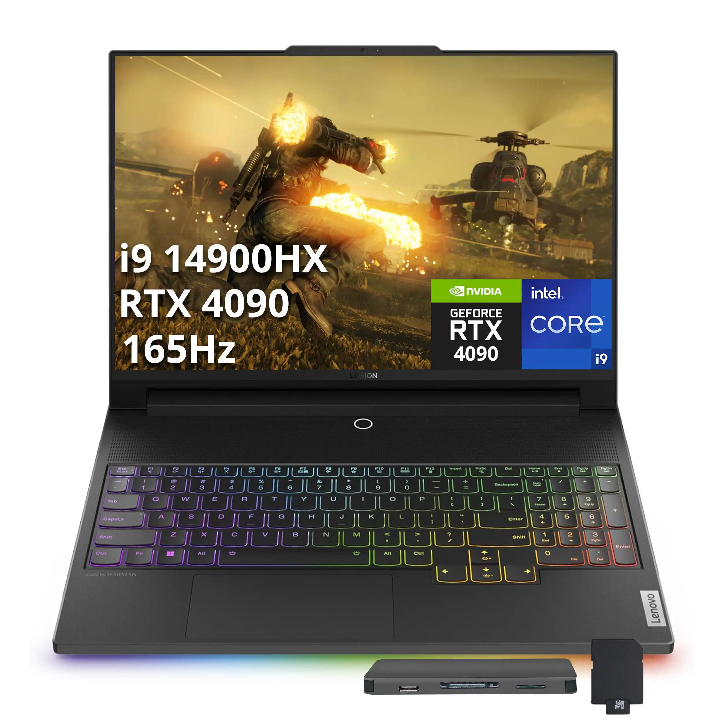 i9 14900HX  
RTX 4090  
165Hz  
ION  
NVIDIA  
intel  
GEFORCE RTX CORE 4090  
Lenovo