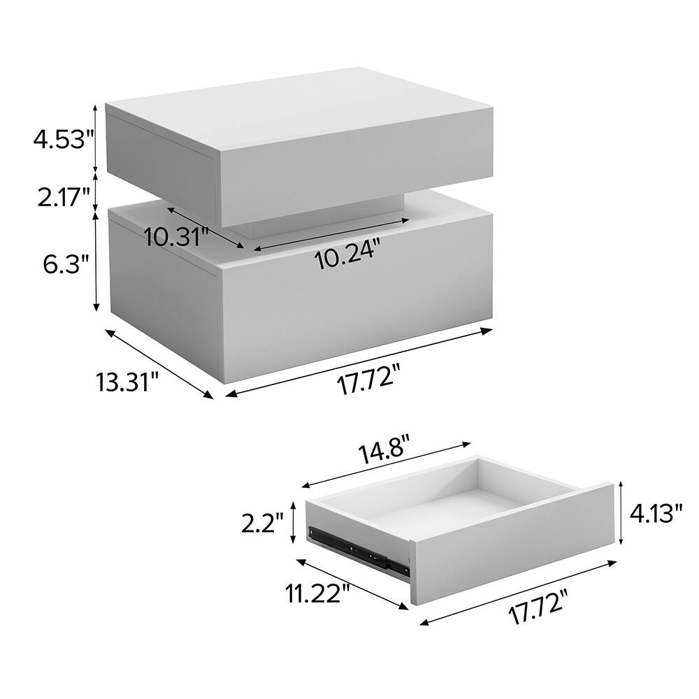 4.53"  
2.17"  
6.3"  
10.31"  
10.24"  
13.31"  
17.72"  
14.8"  
2.2"  
4.13"  
11.22"  
17.72"