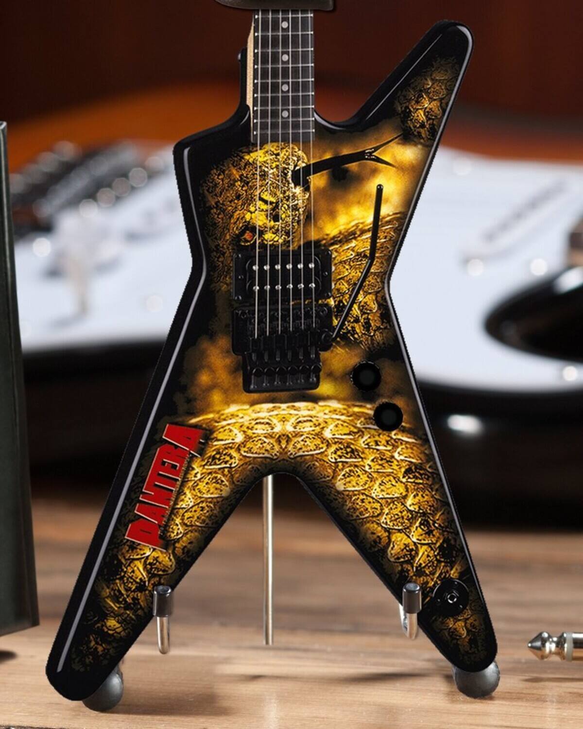 Alt View 1. Axe Heaven - Dimebag Darrell - Axe Heaven Dimebag Darrell Pantera Dean The Great Southern Trendkill Mini Guitar - Collectibles - Multicolor.