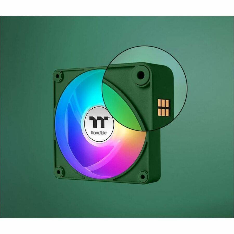 Alt View 3. Thermaltake - CT140 EX Reverse Racing Green - ARGB.