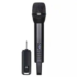 Cluzine - Wireless Handheld Microphone System with DSP Anti-Howling, 20M Range, Plug & Play for Karaoke, Stage