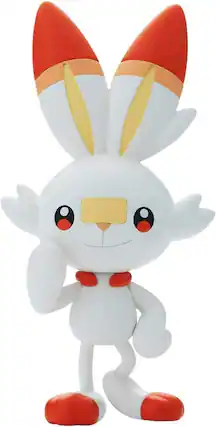 Front. Bandai - Bandai Hobby - Pokemon - Plamo Quick - 05 Scorbunny Quick Model Kit - Collectibles - Multicolor.