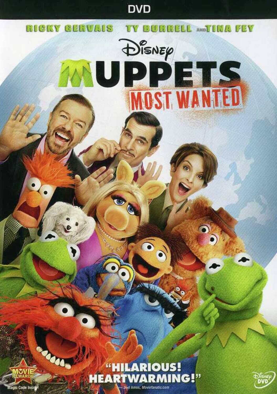 Front. Muppets Most Wanted   - DVD.