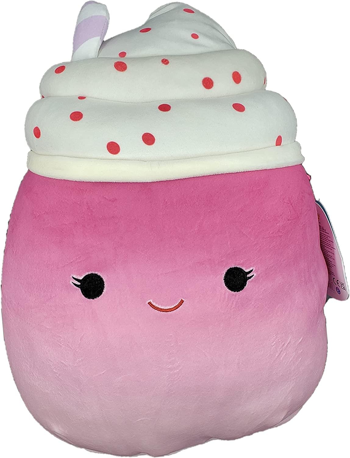 Front. Kellytoy - Squishmallow 5 Inch Plush | Cinnamon the Frozen Yogurt - Brown.